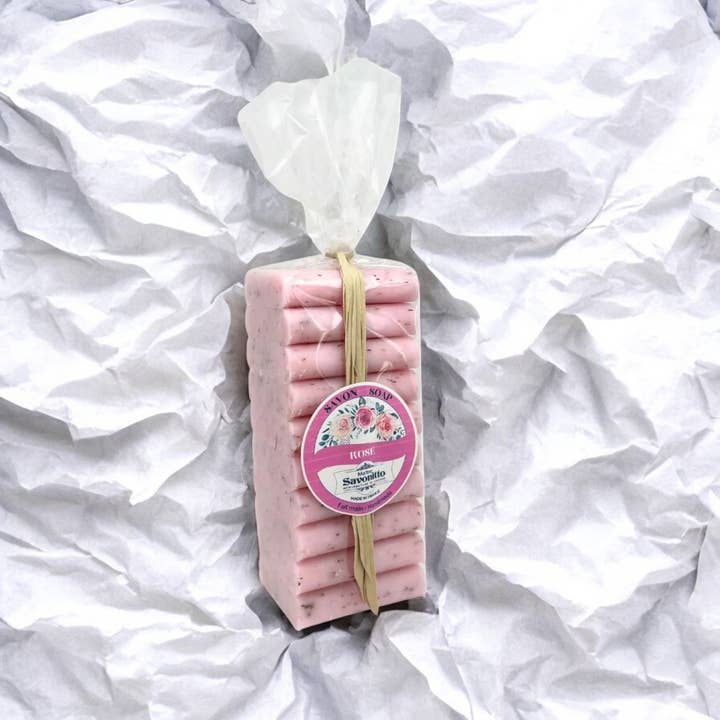 MAITRE SAVONITTO - Wholesale Bar Soap - Pack of 10 soaps 24g Scent ROSE