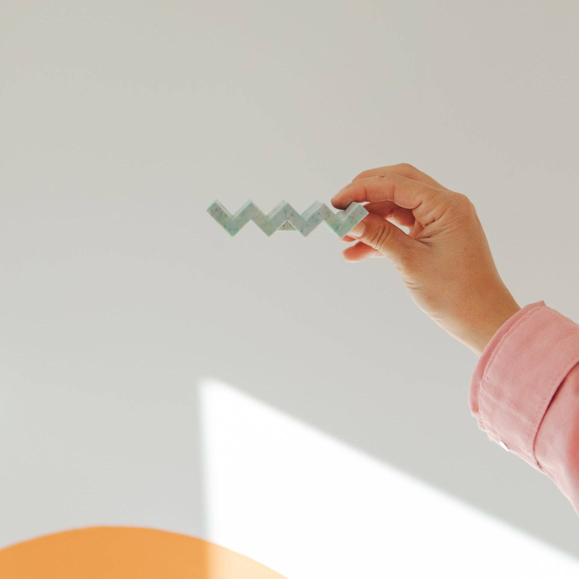 Müll Club - Wholesale Bath Soap Dish - Recycled Plastic Soap Dish -  Zig Zag - YE-O3