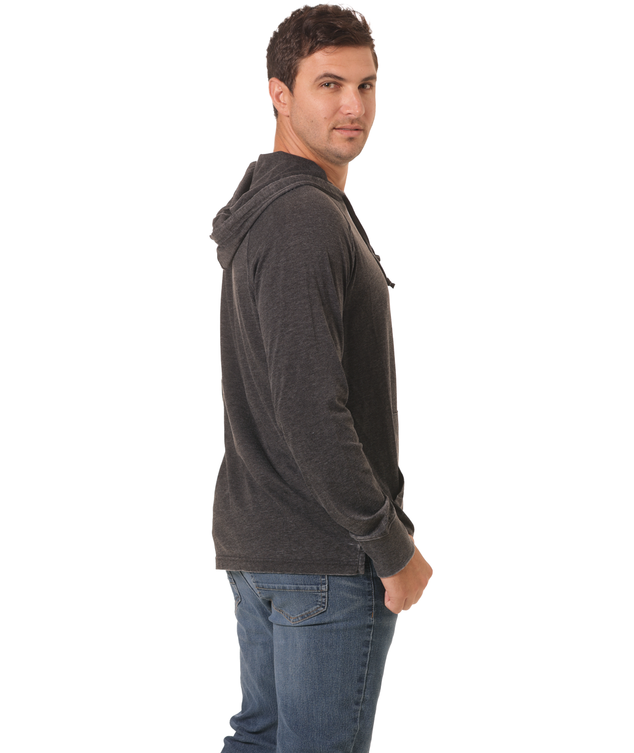 U.S. Apparel - Vente Sweat à capuche – femme - Chandail à capuchon unisexe en jersey - Light Garment Burnout Raglan3