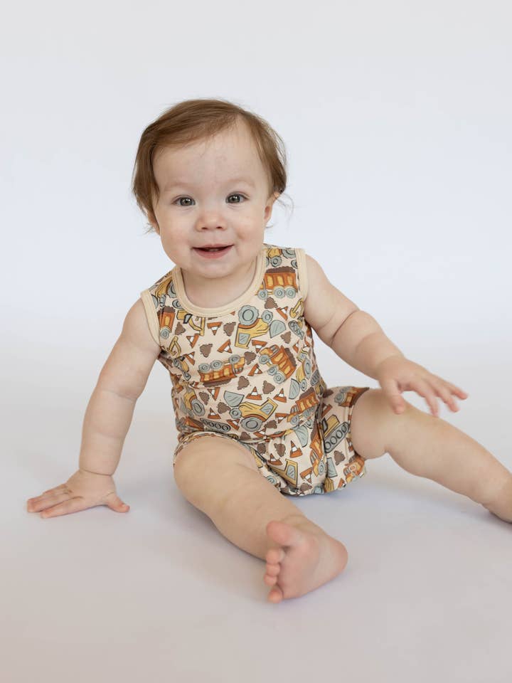 Dozers Shorty Tank Romper for engroshandel hos House of Henry