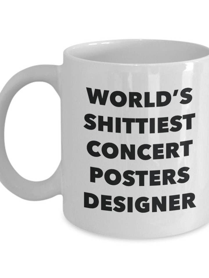Tasse à café design Concert Posters pour la vente par CustomHappy