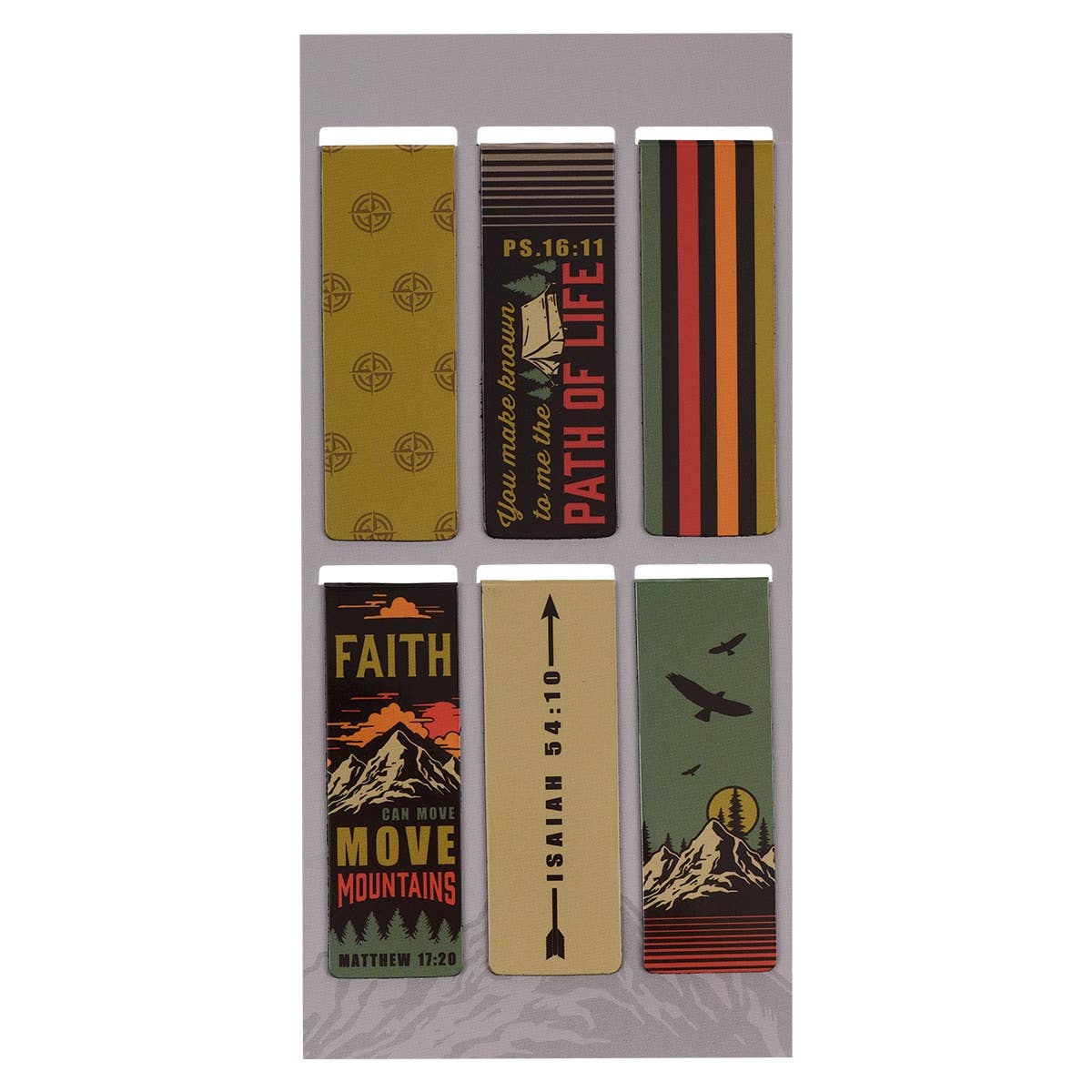 Christian Art Gifts - Wholesale Bookmark - Magnetic Bookmark Set Mountains1