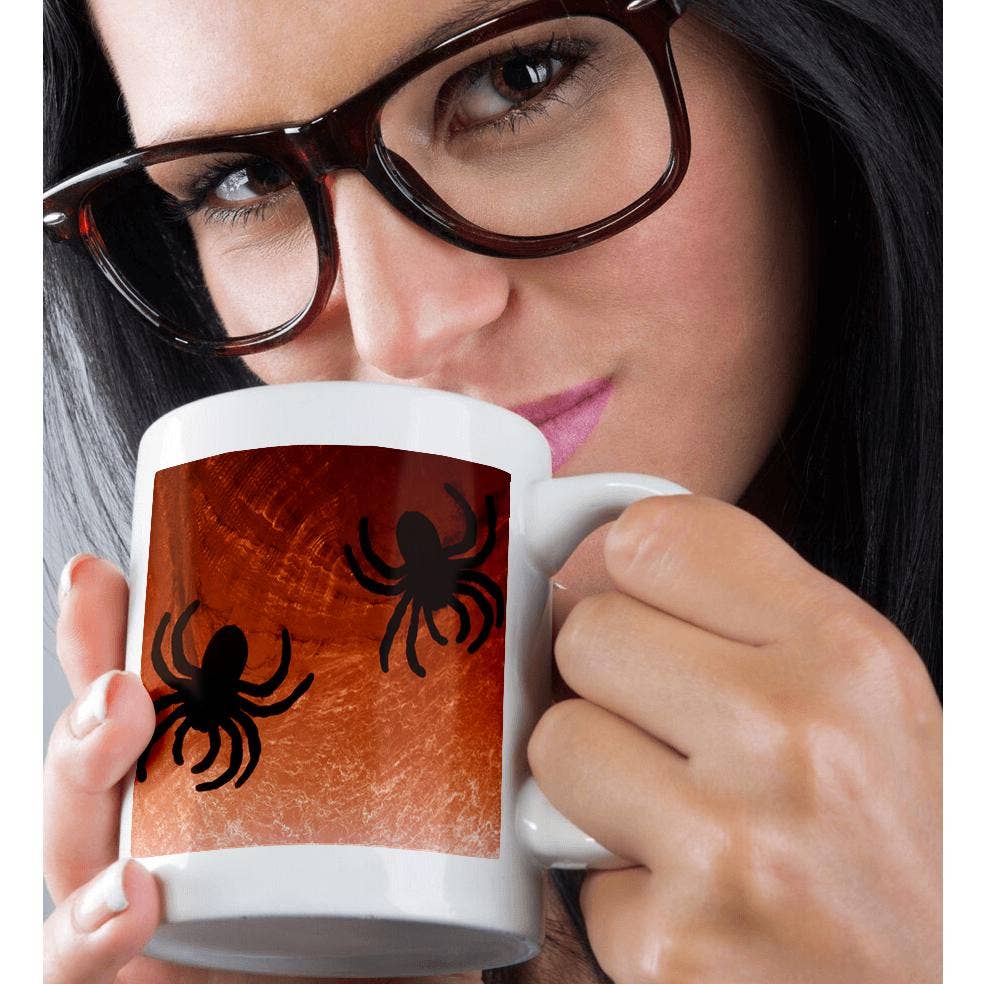 3dRose - Vente Tasse à café - 3dRose, Araignées sur toile orange, Tasse9