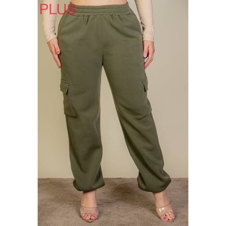 Timeless - Wholesale Athletic Sweatpants/Joggers - Women's - PLUS Cargo Jogger Sweatpants1