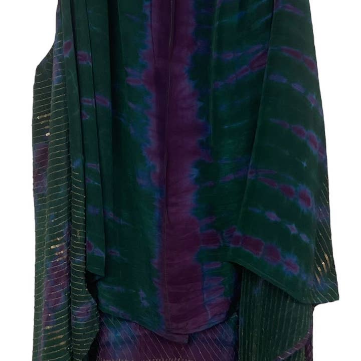 PRC7523B Chaleco Versátil de Seda Pura Avatar para venta al por mayor de sariKNOTsari