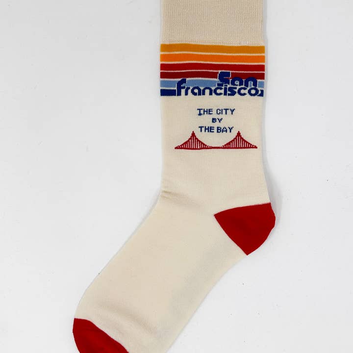 Retro San Francisco | Crew strømper i bomuld til kvinder for engroshandel hos Local Notion