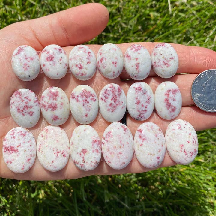New Moon Beginnings - Wholesale Spiritual Stone/Crystal - Cinnabar Cabochon - Polished Stone Oval1