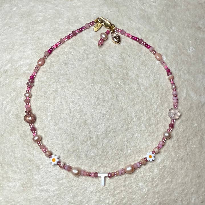 Supercharged Dolly Mixture Gemstone Letter Necklace for wholesale by Clarke Palmer