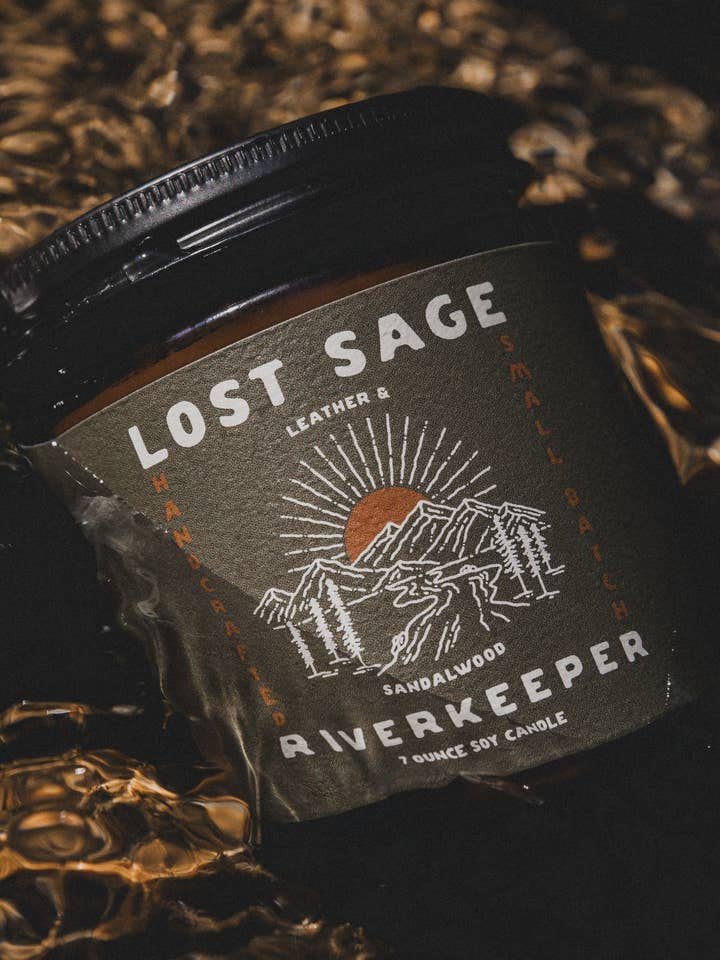 Riverkeeper Soy Candle for wholesale by Lost Sage