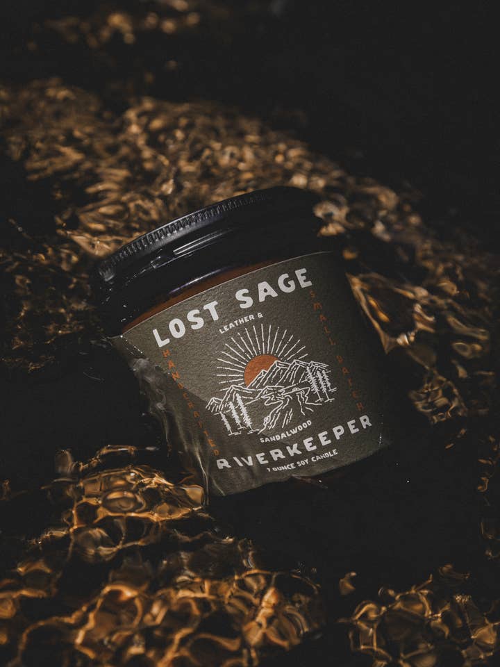 Riverkeeper Soy Candle for wholesale by Lost Sage