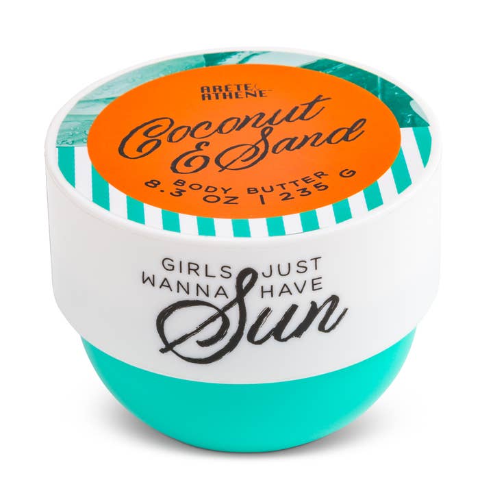 Beurre corporel 235g dans un pot en plastique coloré avec surcouvercle - Bleu pour la vente par Core Home