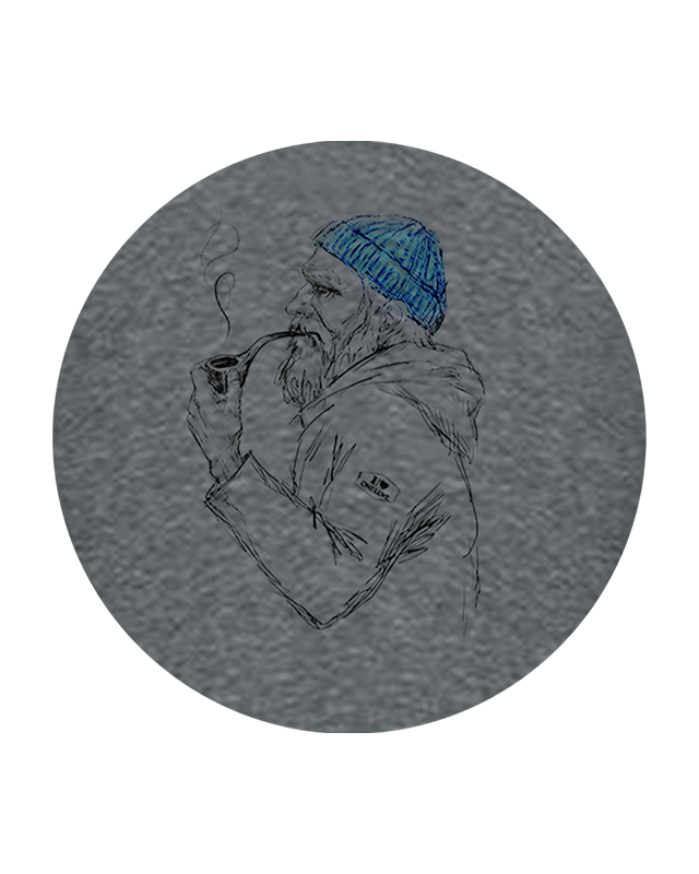 ONELOVE – wholesale Hoodie - Unisex – Skipper Lothar unisex-hoodie grå1