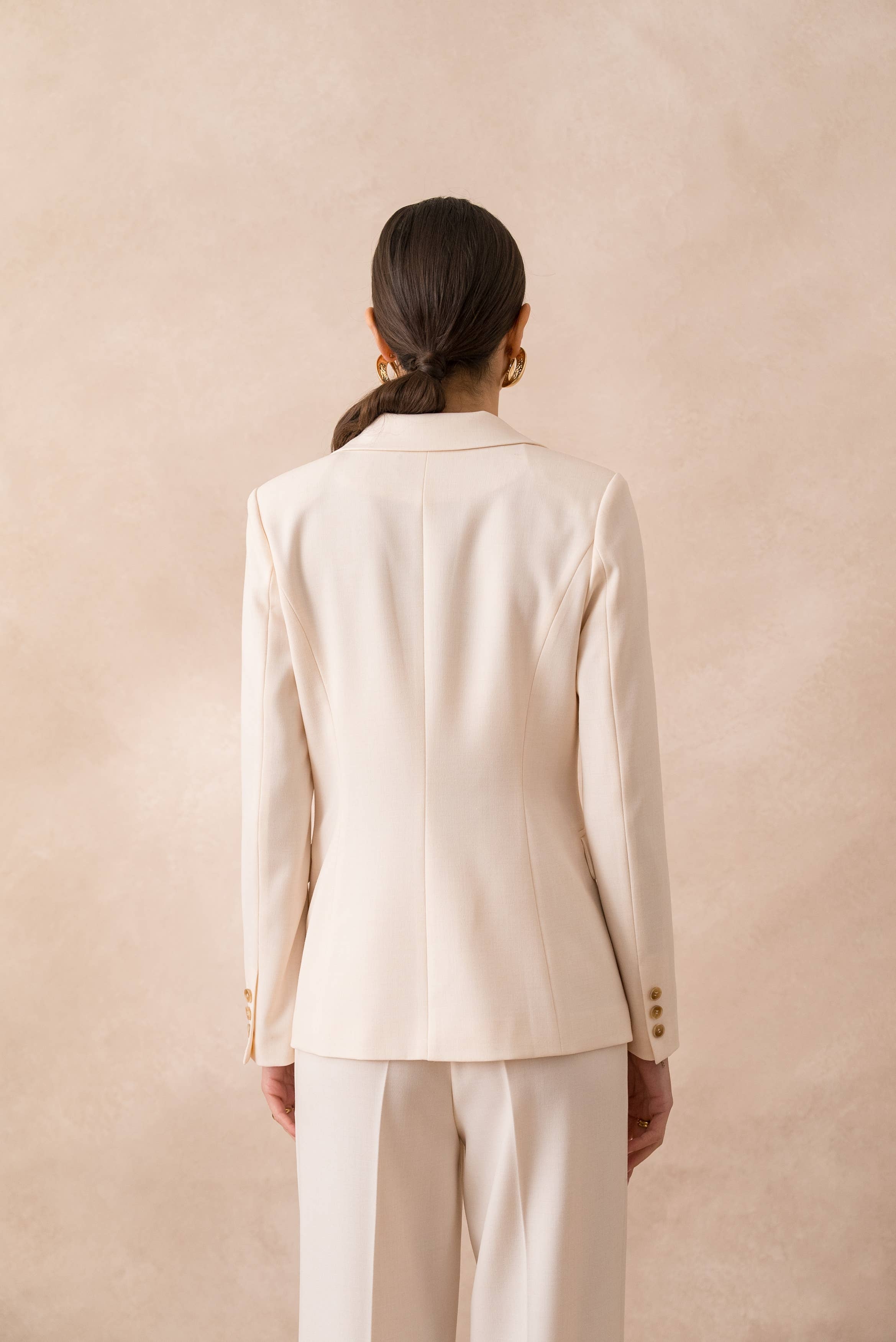 Attentif Paris – wholesale Kostymjacka – Dam – Heather figursydd kavaj för dam78