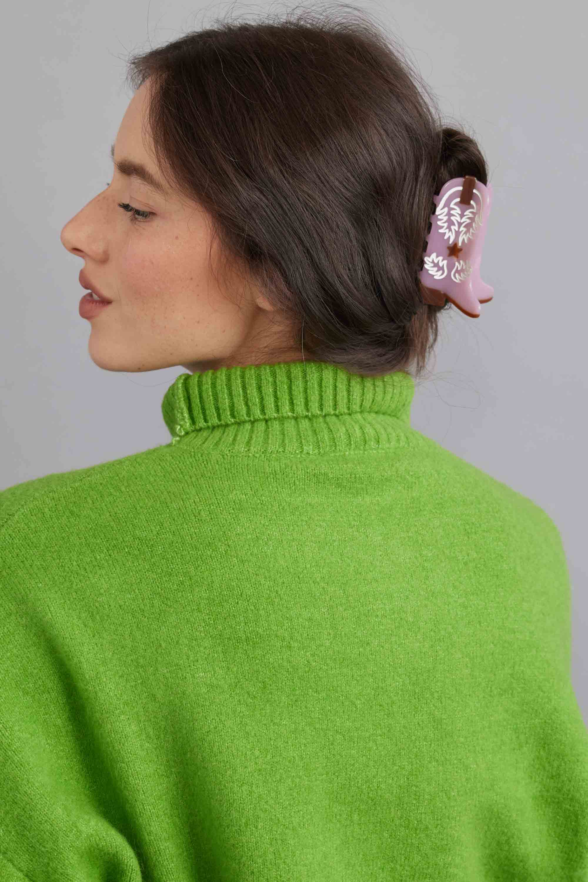 Tiepology - Vendita all'ingrosso Fermaglio per capelli - Donna - Clip per capelli a forma di stivale western eco-sostenibile9