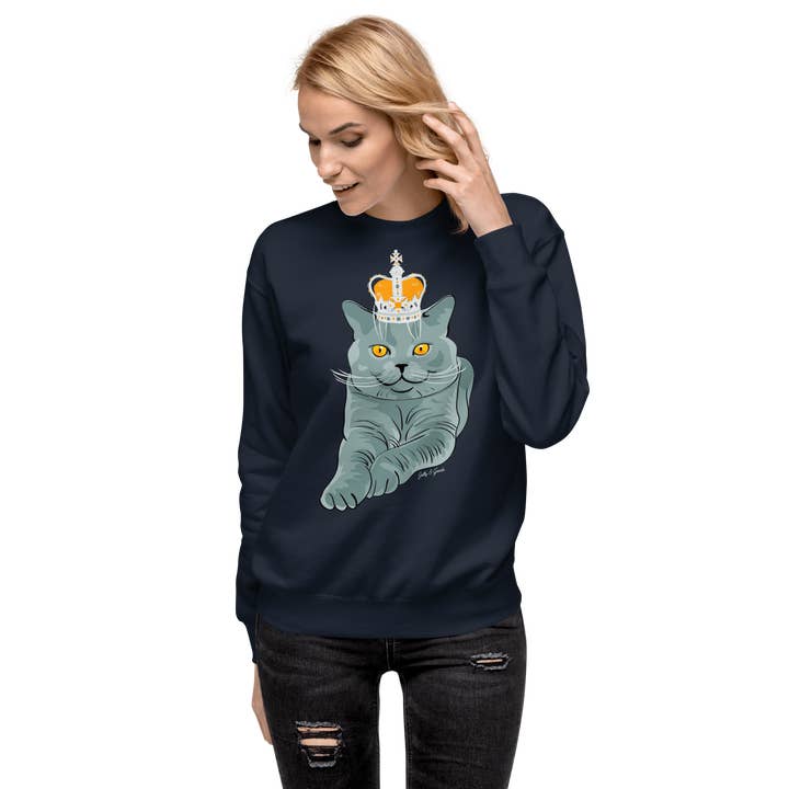 Jolly & Goode - Wholesale Graphic Sweatshirt - Women's - British Blue Premium Sweatshirt