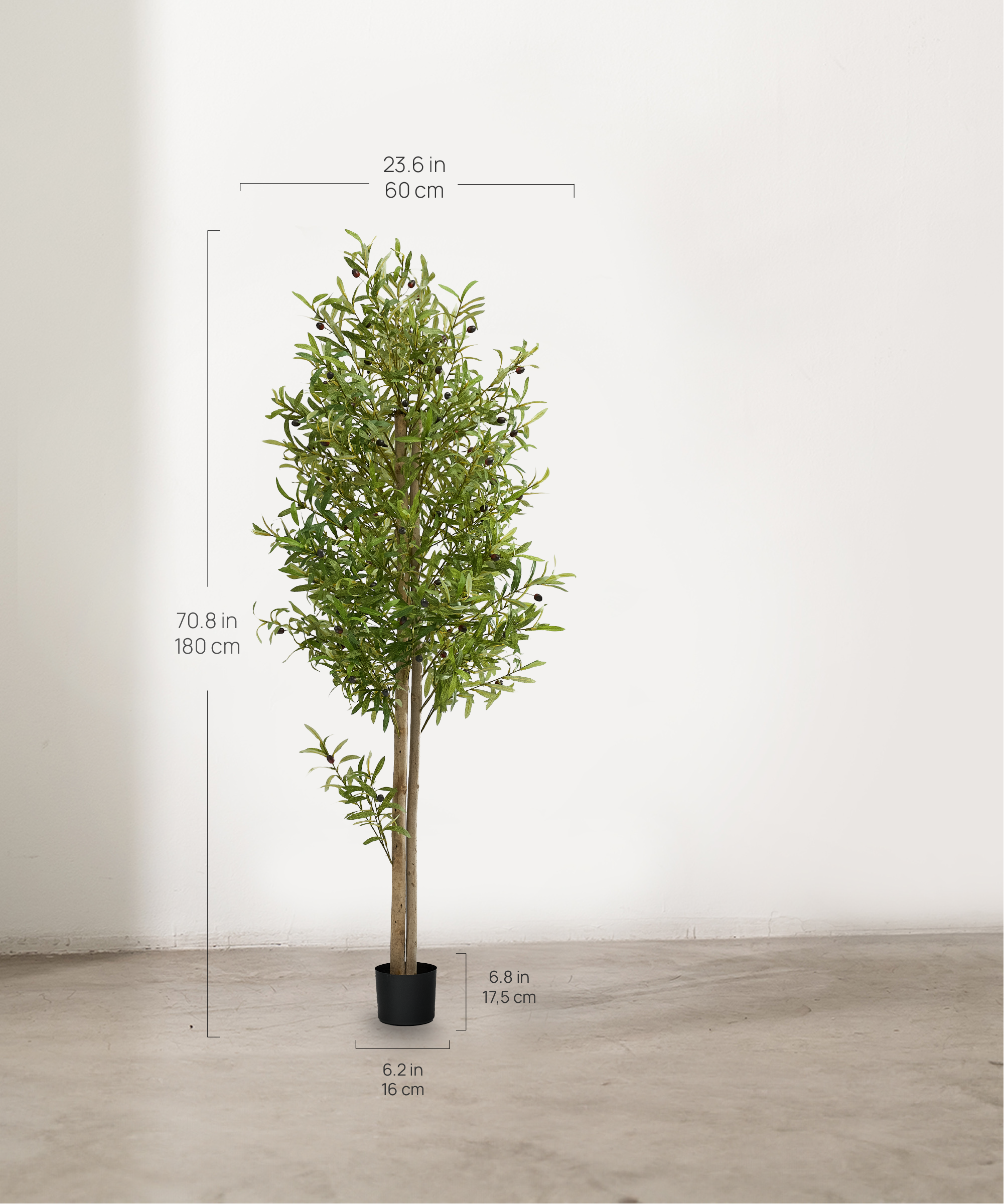 Maia Shop - Vente Plantes artificielles - Olivier Artificiel 180 cm4