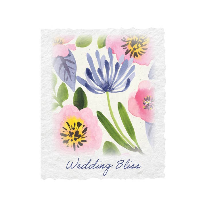 Paper Baristas - Wholesale Wedding Card - Wedding Bliss Floral | Eco-Friendly Fair Trade Greeting Card