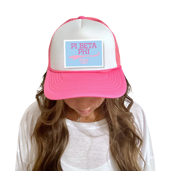Sarahndipity Shop - Wholesale Trucker Hat - Women's - Sorority Trucker Hat w/ Patch - Collegiate Design13