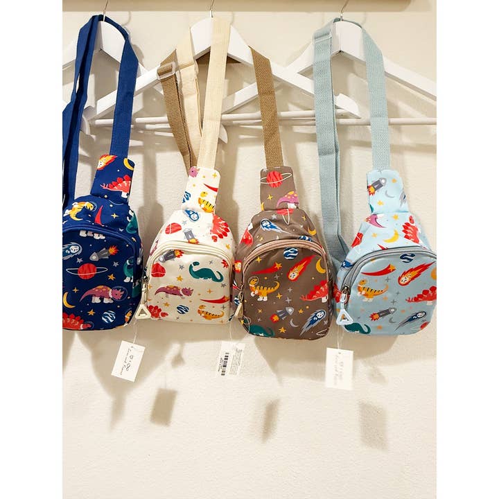 MIX COLOR Dino Design Kids Fanny Pack for wholesale on Faire7