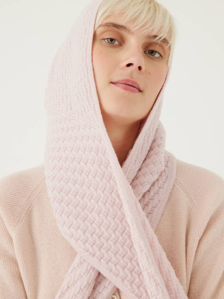 Radvilaitė: Touca de Caxemira Rosa Mesclada por atacado de The Knotty Ones (US Duties Paid)