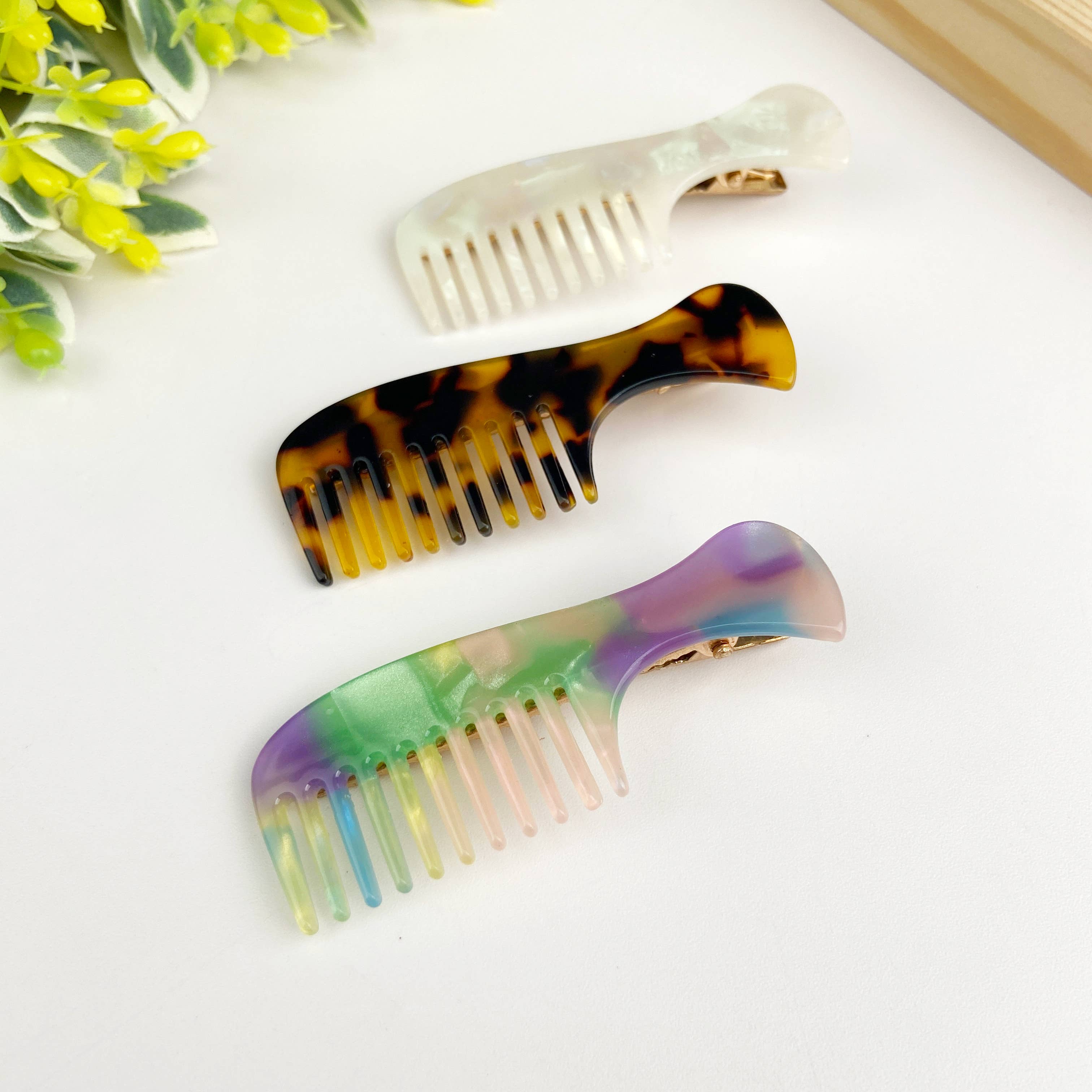 SoapElenGlen – wholesale Hair clip – Women’s – Acetate Mini Comb Hair Clip7