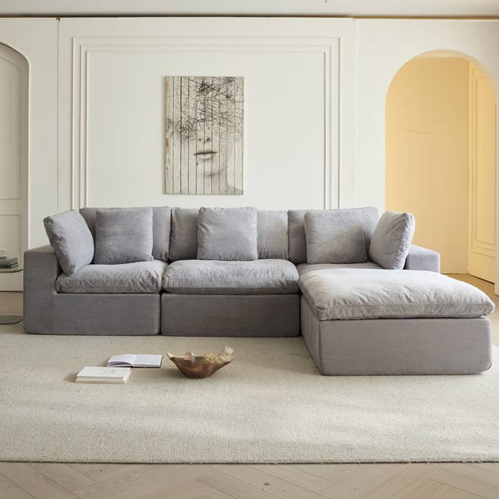 39F Inc. - Wholesale Sofa - Waterproof Stain-resist Fabric Modular Cloud Sectional Sofa1