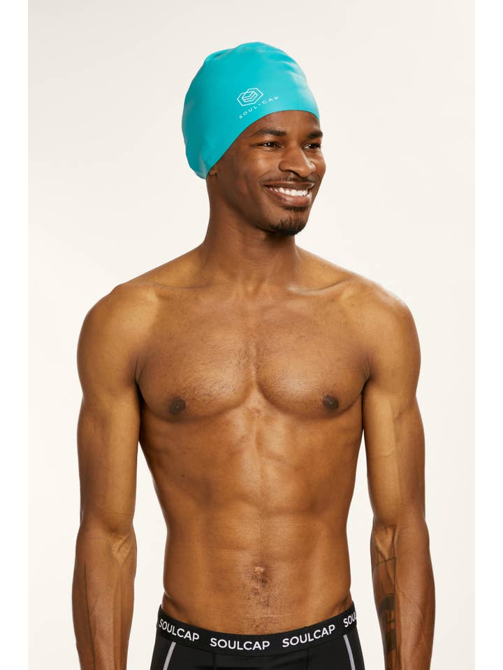 SOUL CAP – Großhandel Badekappe – Unisex – Voluminöse Schwimmkappe für Erwachsene – für langes, lockiges und volles Haar31