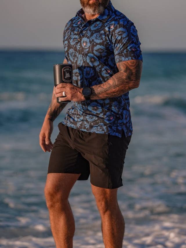 SAVAGE TACTICIANS - Wholesale Polo - Men's - Performance Polo - Aye Poppy1