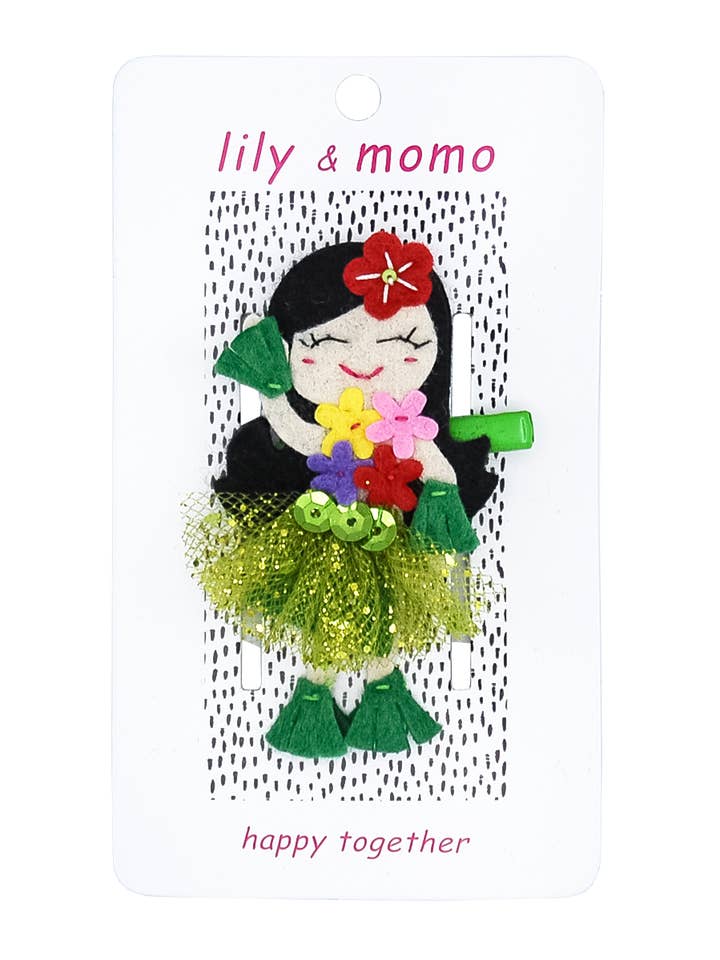 Ganchos de Cabelo Honolulu Girl - Multicolorido por atacado de Lily and Momo