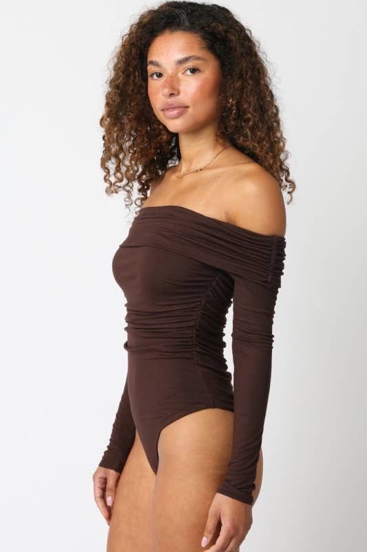 Olivaceous - Wholesale Bodysuit - Women's - Esther Off Bodysuit21