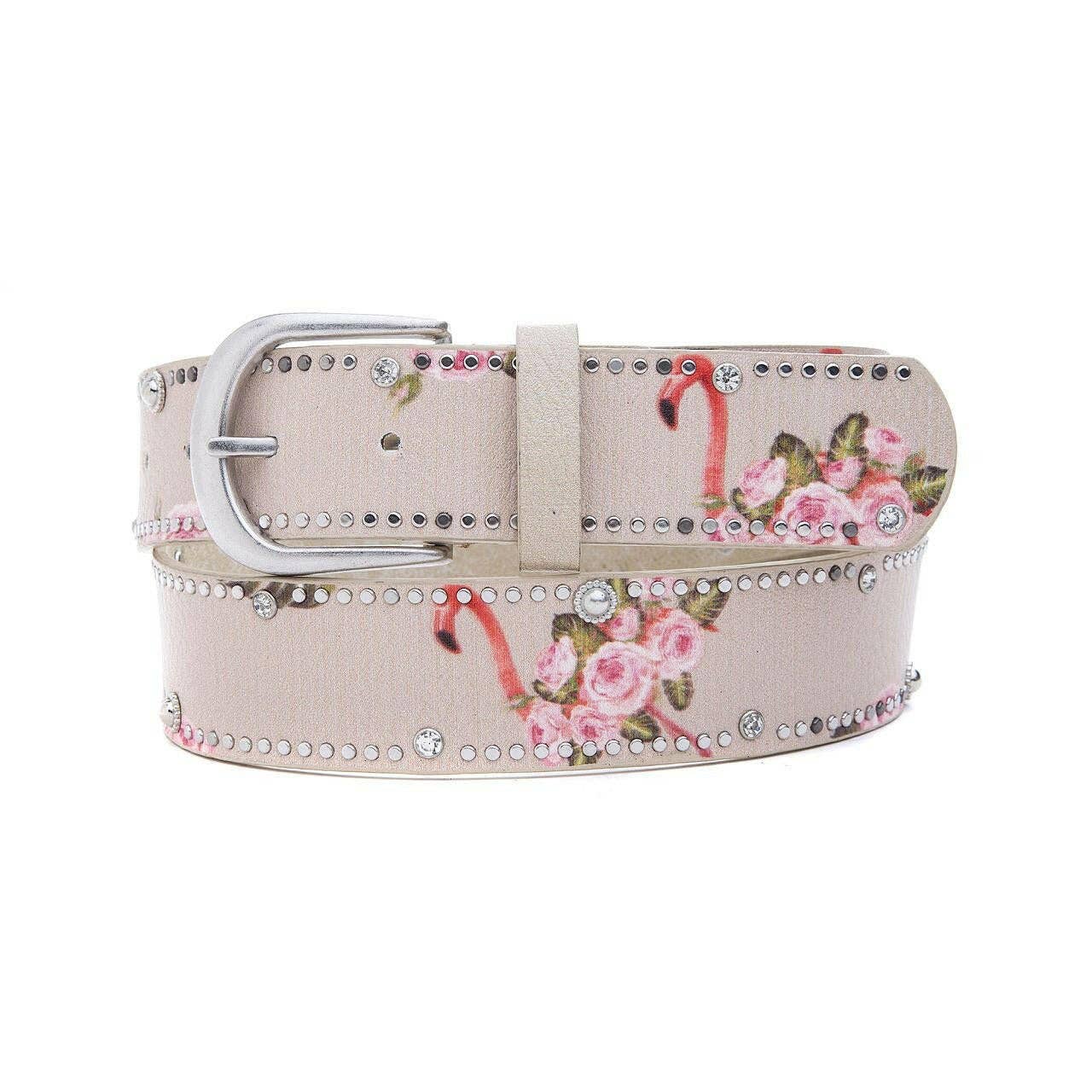 Fox by Ren GmbH - Vendita all'ingrosso Cintura - Donna - Cintura Flamingo Diamonds con borchie0