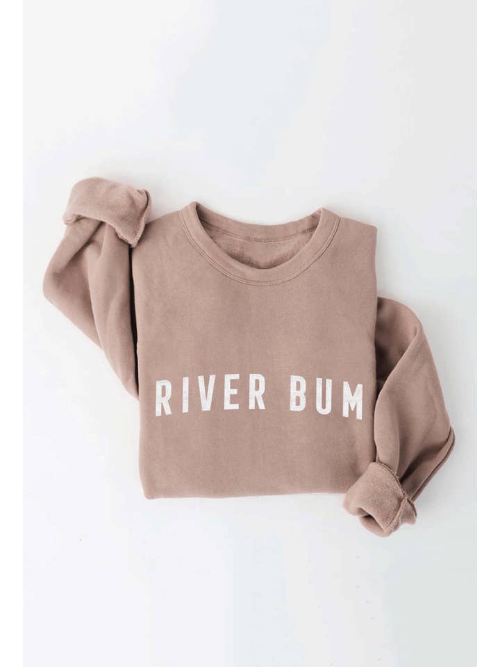 OAT COLLECTIVE - Vendita all'ingrosso Felpa stampata - Donna - Felpa con stampa RIVER BUM2