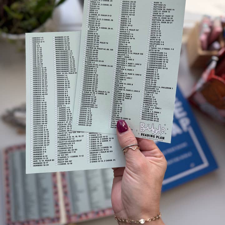 365-Day Bible Reading Plan Checklist for wholesale by Kingfolk Co