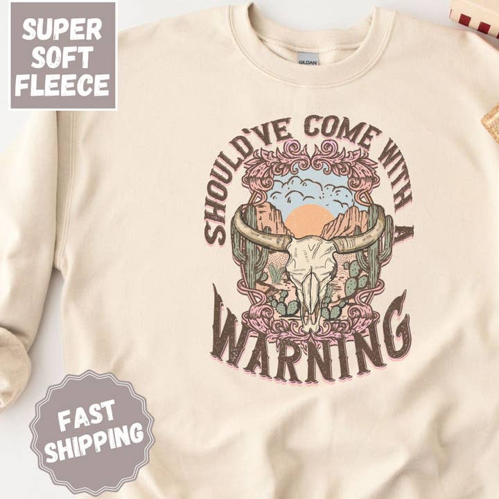 Sweat-shirt col rond "Should've Come" pour la vente par ChubbyBubbyBear