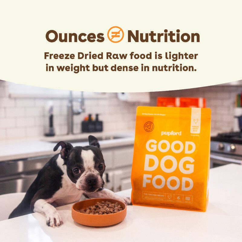 Pupford - Wholesale Pet Food - Dog - Freeze-Dried Raw Dog Food - Chicken Recipe1