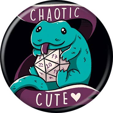 T. Fonseca Chaotic Cute RPG Dragon Button for wholesale by Ata-Boy