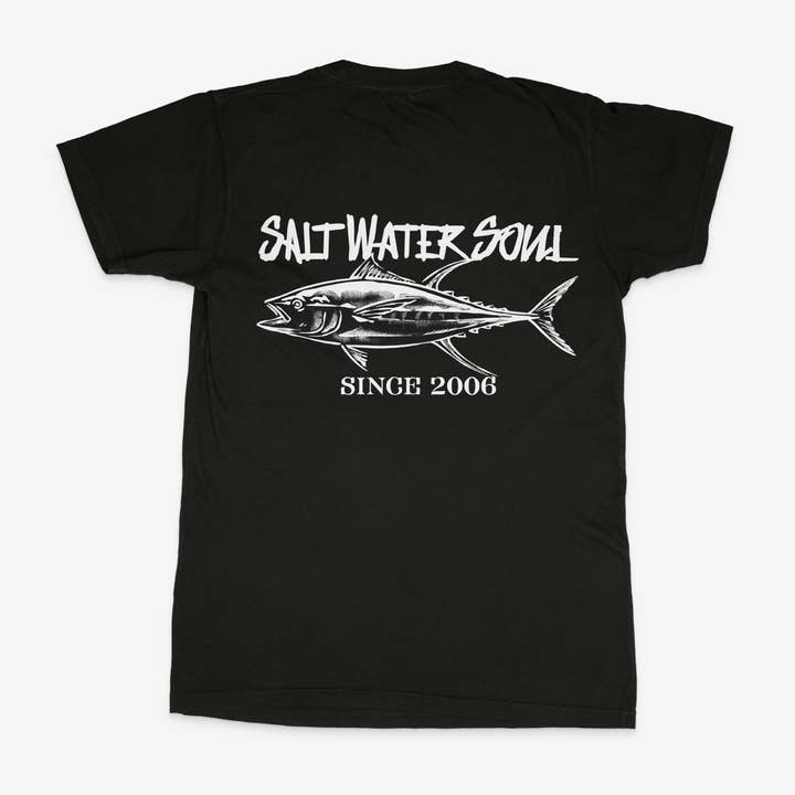 Tuna Garment Dyed T-Shirt for wholesale by SALT WATER SOUL