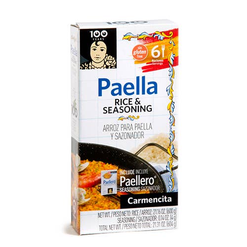 Round Rice for Paella with Paellero sachet for wholesale by Carmencita USA