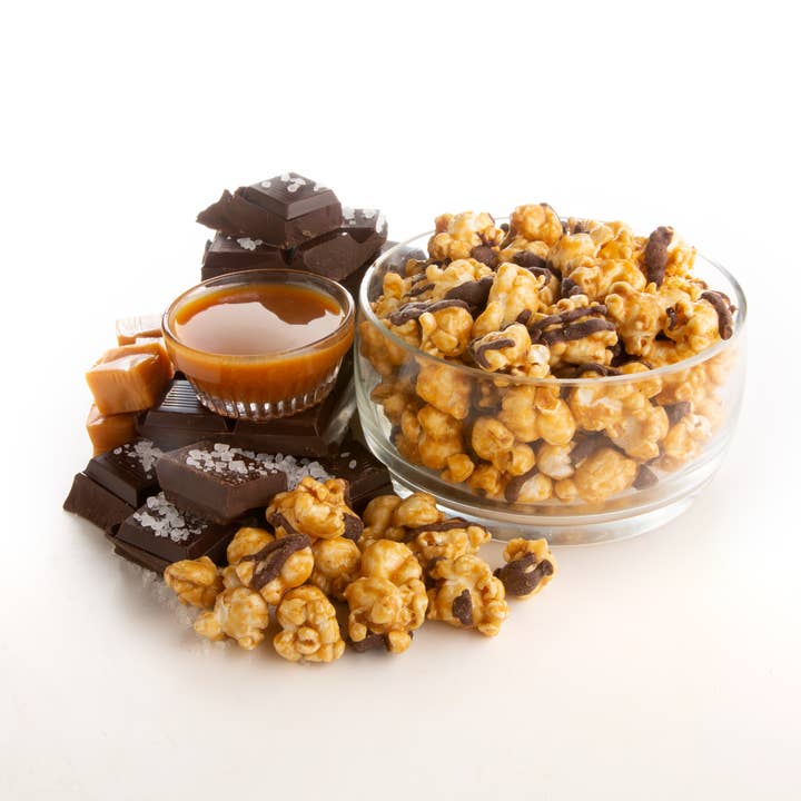 Thatcher's Gourmet Popcorn - Wholesale Popcorn - Chocolate Drizzled w/ Sea Salt Pouch - 7 Oz Popcorn1