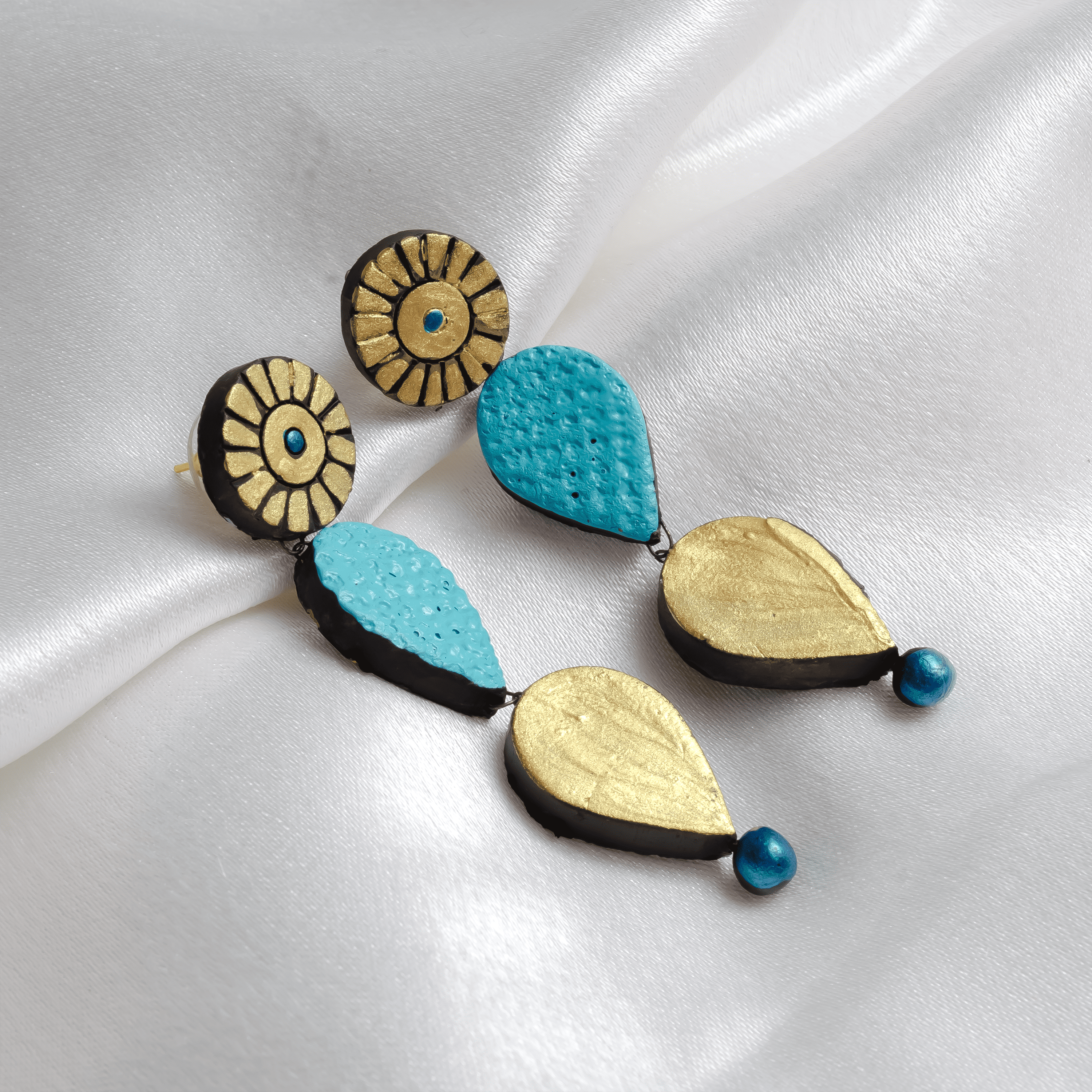 House of Kraft - Wholesale Jewelry Set - Water Droplet Jewelry Set | Clay Jewelry | Purple Jewelry31