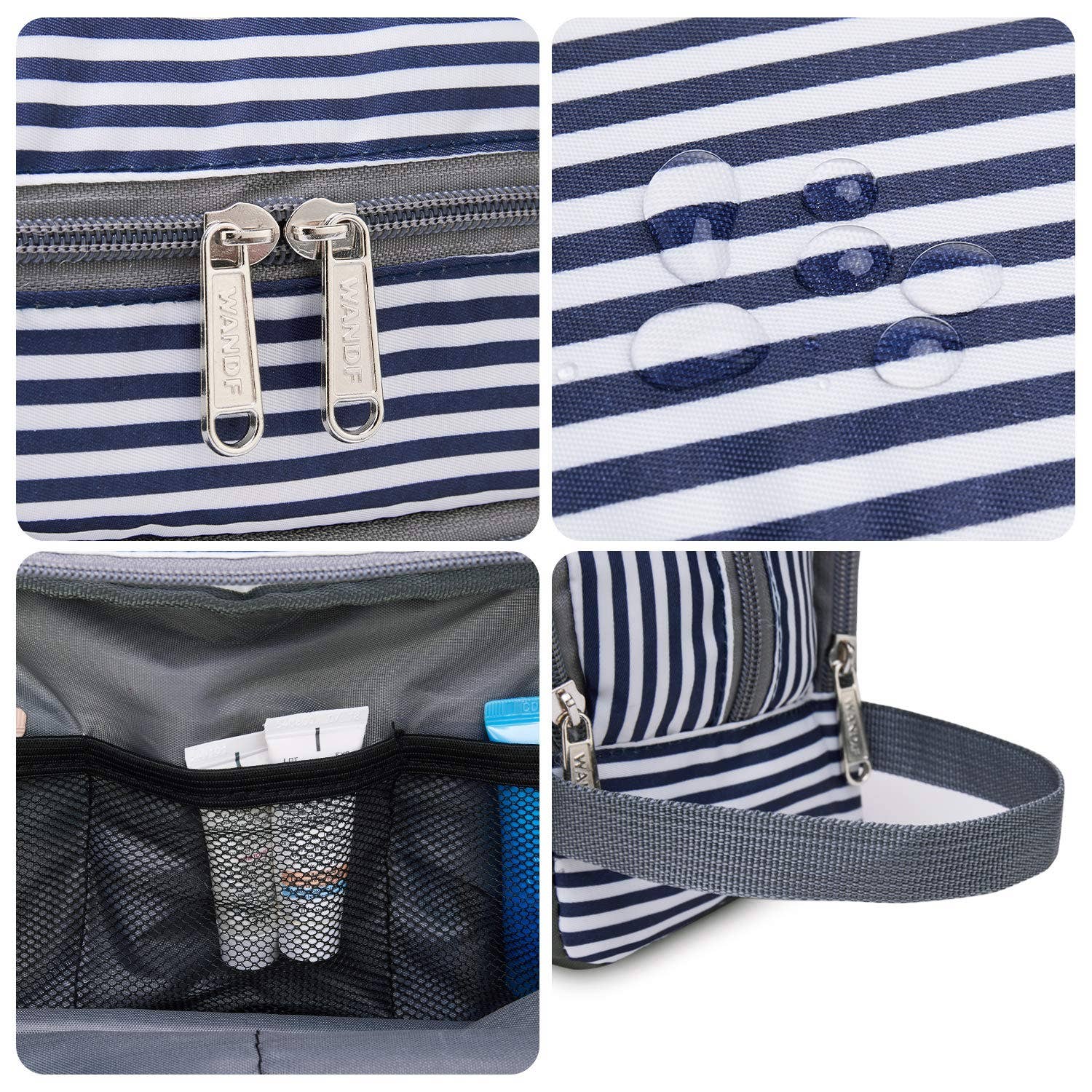 wandf - Wholesale Toiletry Bag - Unisex - Toiletry Bag Hanging Dopp Kit Water Resistant Shaving Bag39