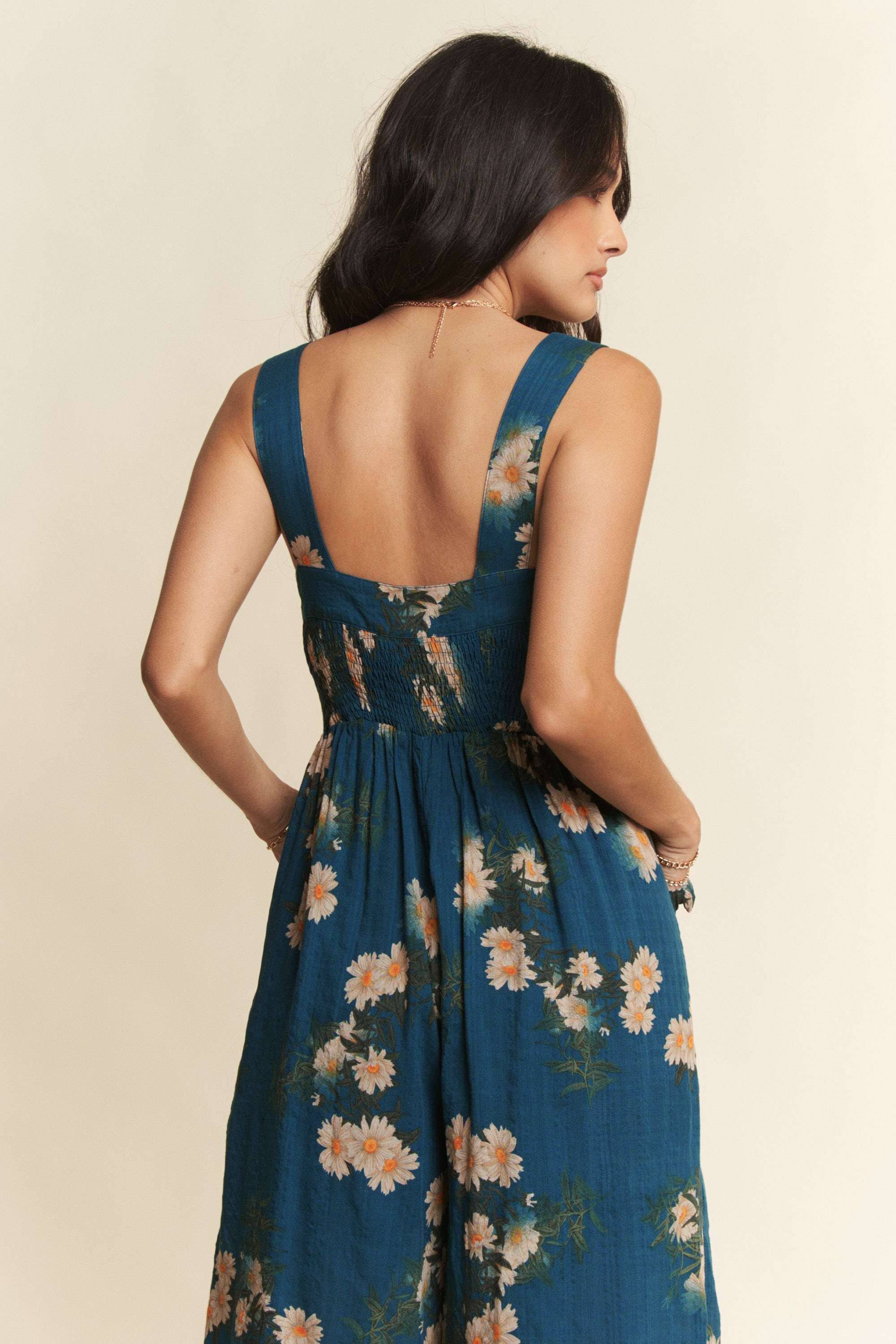 Davi & Dani – wholesale Jumpsuit - Dam – PLUS BLOMMÖNSTRAD JUMPSUIT MED VOLANGDETALJ14