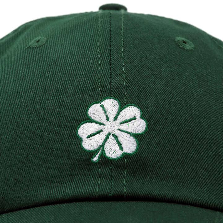 Dalix - Wholesale Baseball Cap - Women's - Dalix Four Leaf Clover Hat Ball Cap St. Pattys Day Cotton