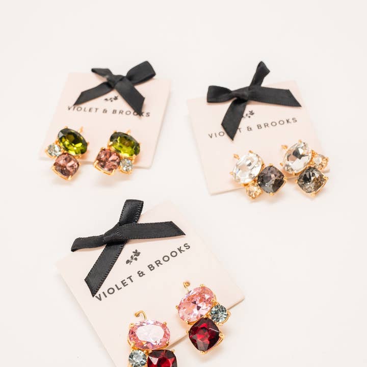 Violet & Brooks - Wholesale Dangle Earrings - Skylar Cluster Drop Earring4