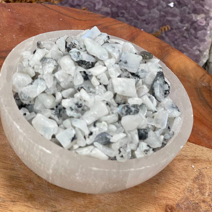 CaNatureLover - Wholesale Spiritual Stone/Crystal - Natural Rainbow Moonstone Chip , Real Rainbow Moonstone chip