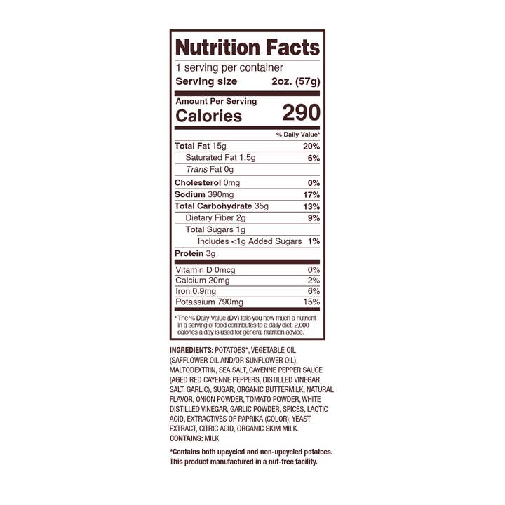 Uglies Kettle Chips - Wholesale Chips - Uglies 2 oz Buffalo Ranch Kettle Cooked Potato Chips