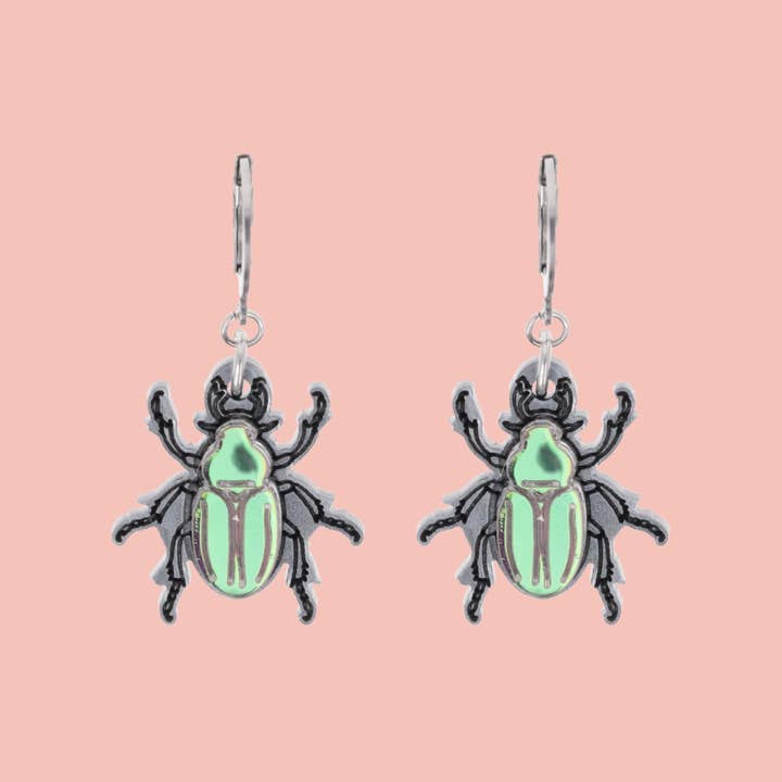 Brincos Argola Huggie Besouro de Verão com Jóia por atacado de Sour Cherry