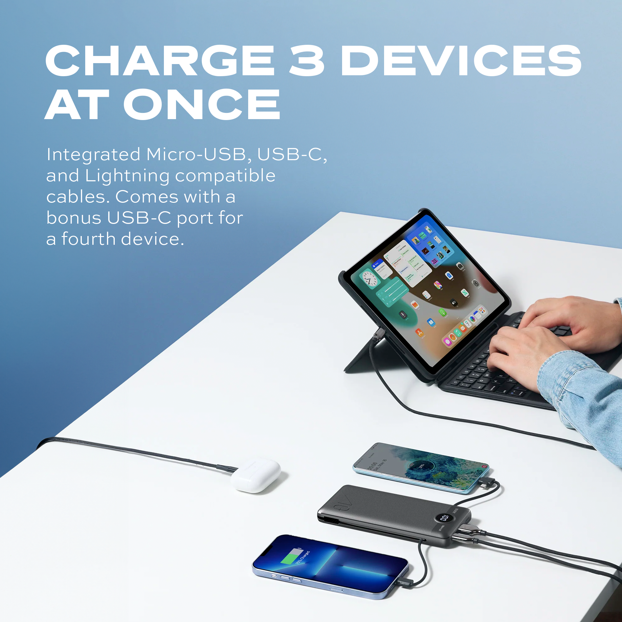 KeySmart / STATIK - Vente Chargeurs portables - GOHUB™ | Batterie externe et chargeur 3 en 1 de 10 000 mAh8