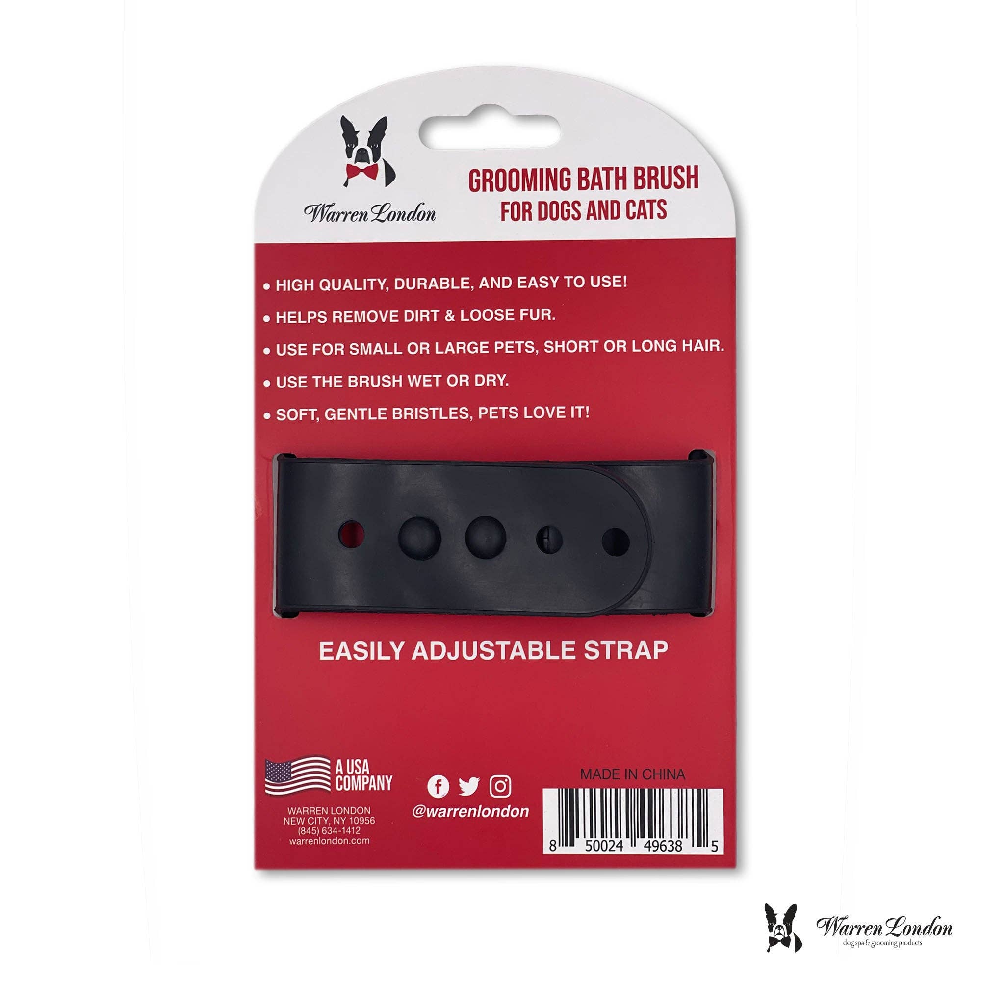 Warren London Dog Products - Wholesale Pet Brush - Cat/Dog - Grooming Bath Brush3