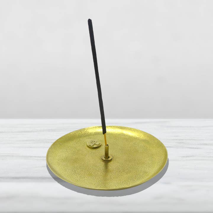 Porta Incenso Redonda em Latão (Indra) por atacado de Incense Sticks